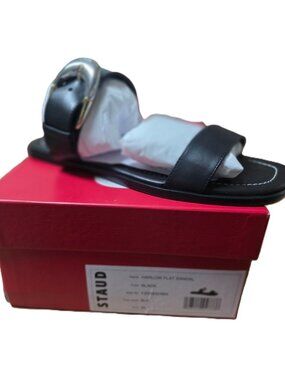 NIB Staud Harlow Sandal Black EU 38 US 7-7.5